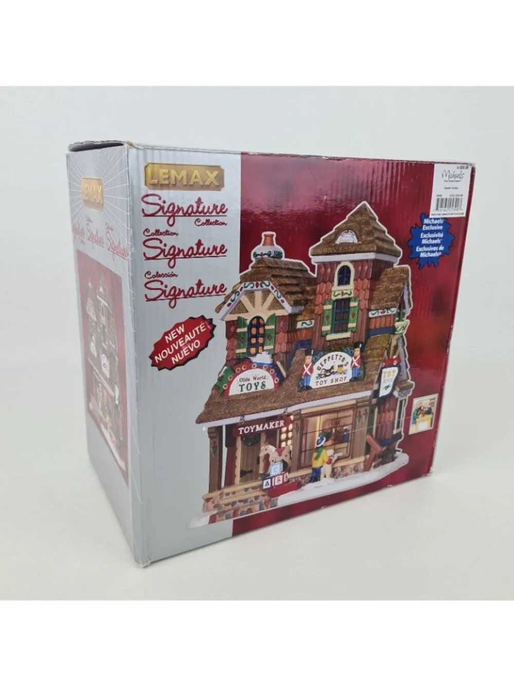 LEMAX Signature Series Geppettos Toy Shop 25390 Porcelain Lighted House Vntg